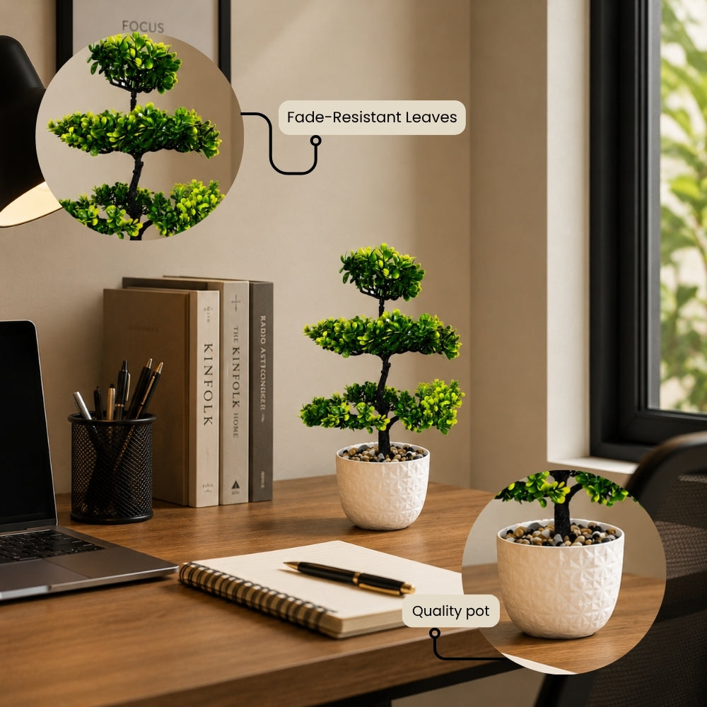 Artificial Blossom Bonsai Tree Plant(combo of 2)