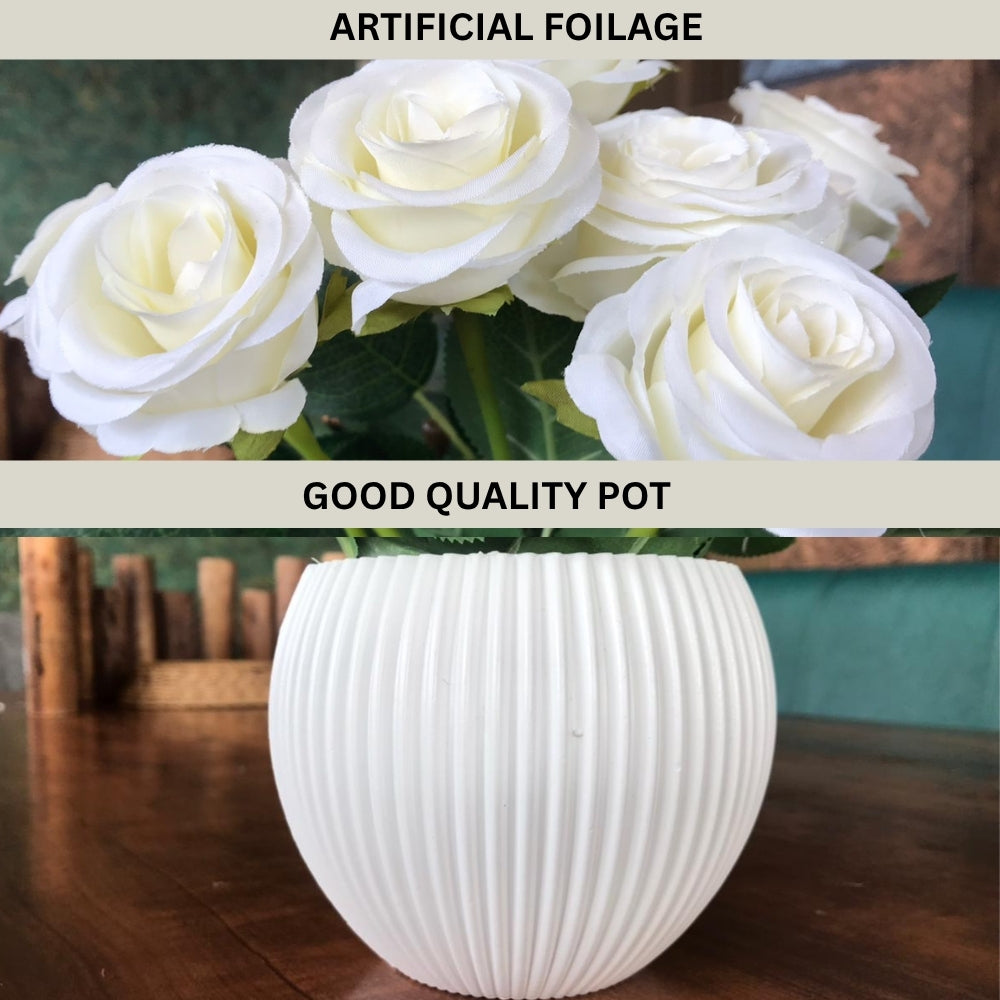Artificial Bonsai Roses Combo of 2(P9)