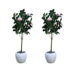 Artificial rose plant (combo of 2)