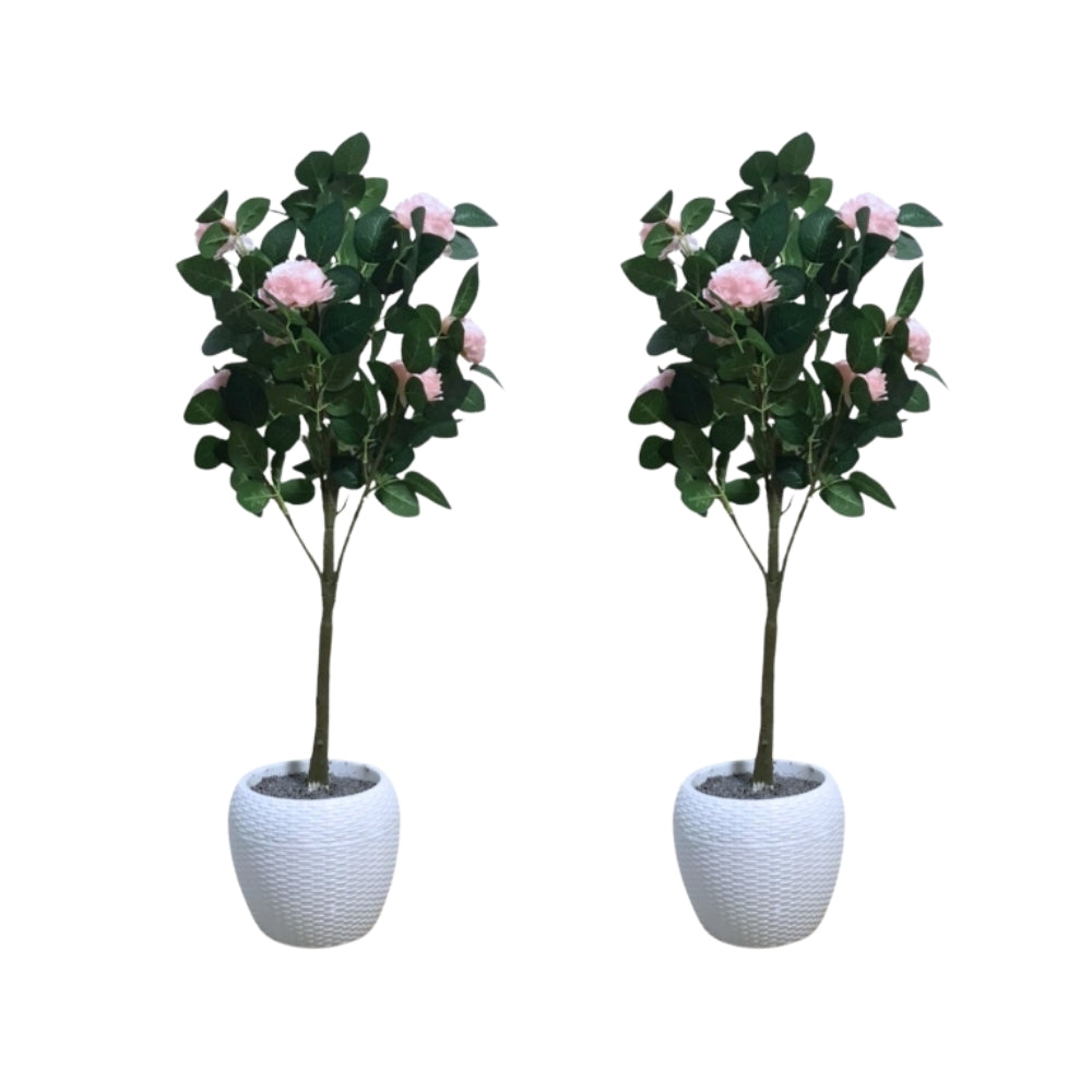 Artificial rose plant (combo of 2)