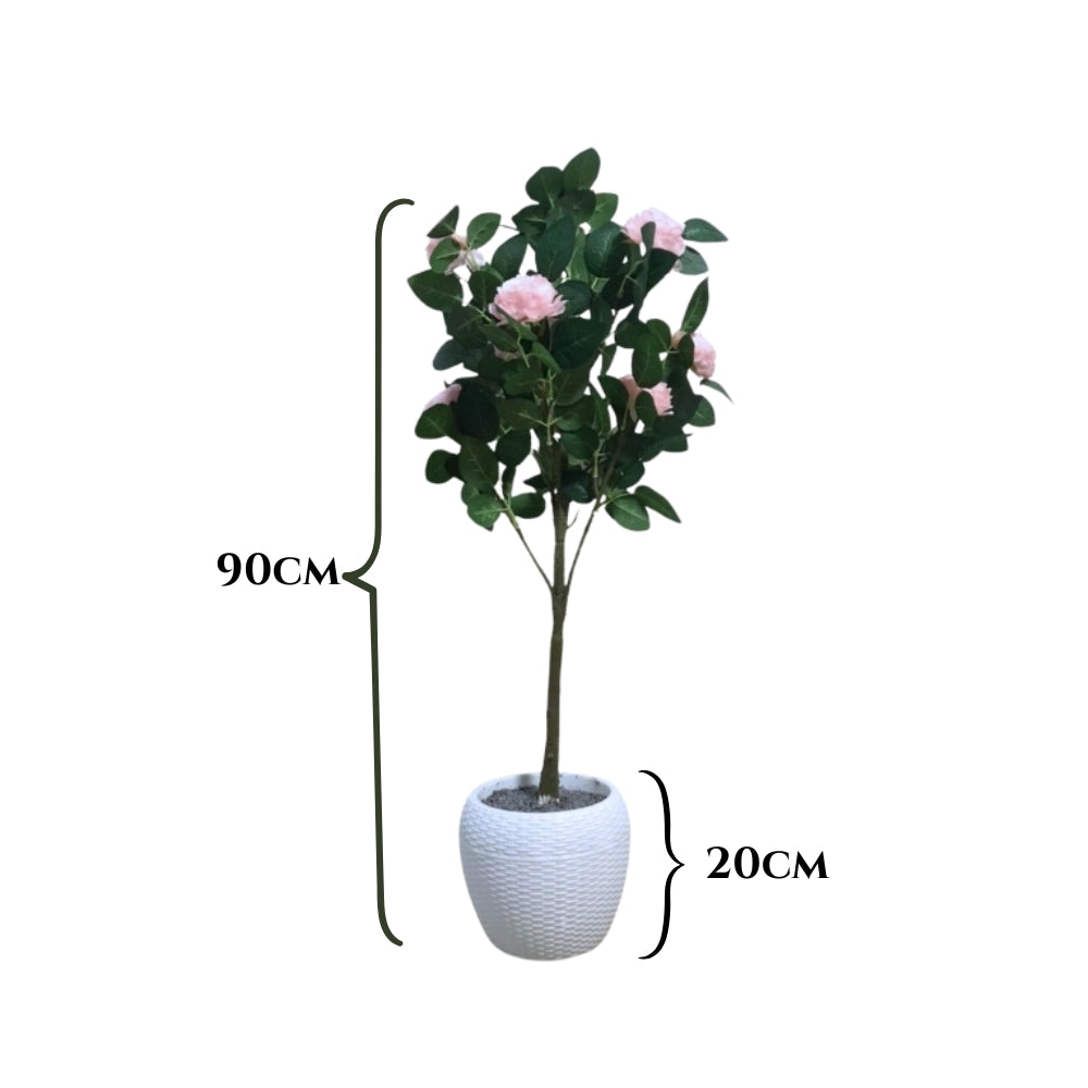 Artificial rose plant (combo of 2)