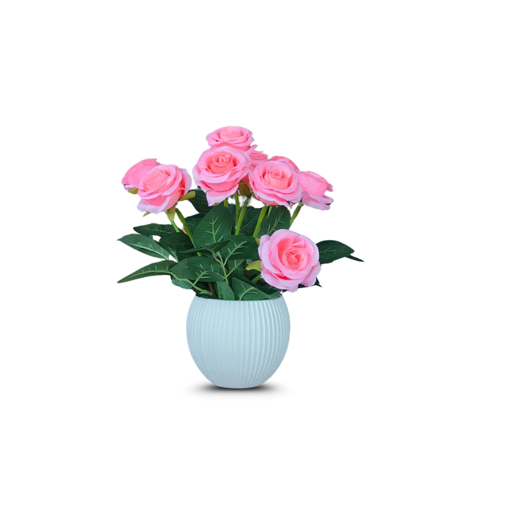 Artificial Bonsai Roses Combo of 2(P9)