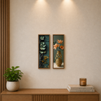 Potstory Floral Wall Art Frames – Combo of 2