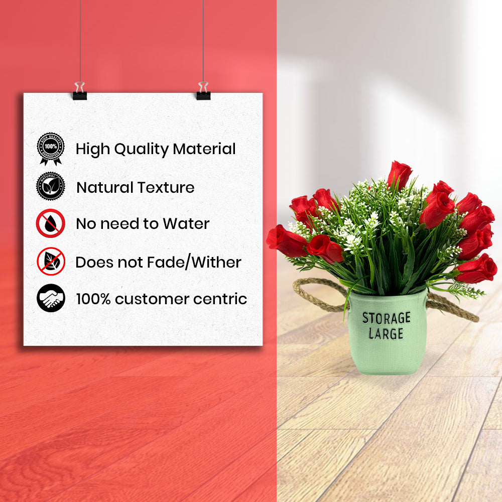Artificial Tulips with Pot