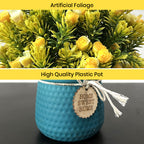 Artificial Bonsai Roses with Pot Combo of 2
