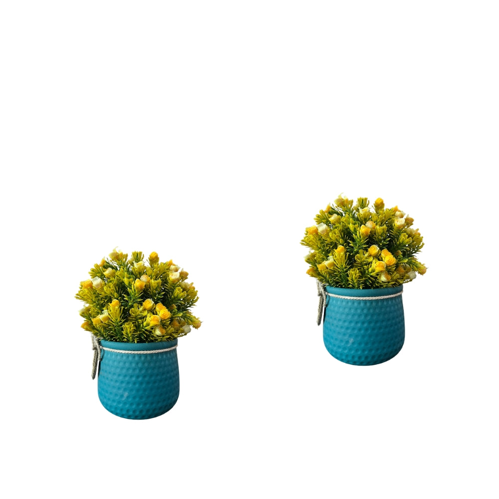 Artificial Bonsai Roses with Pot Combo of 2