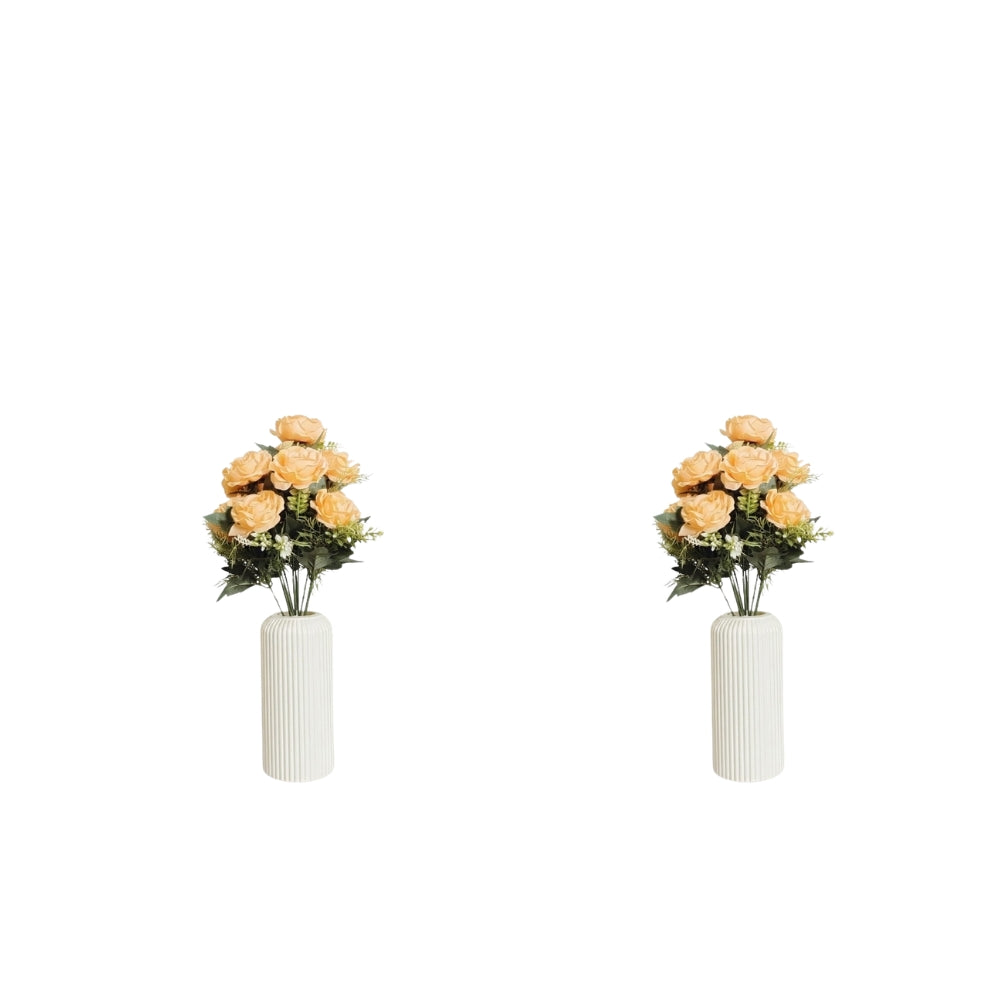 Artificial Rose Plant combo of 2 (P1)