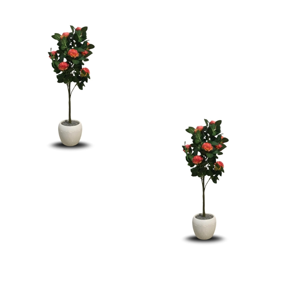 Faux Camellia Rose Plant(P33)