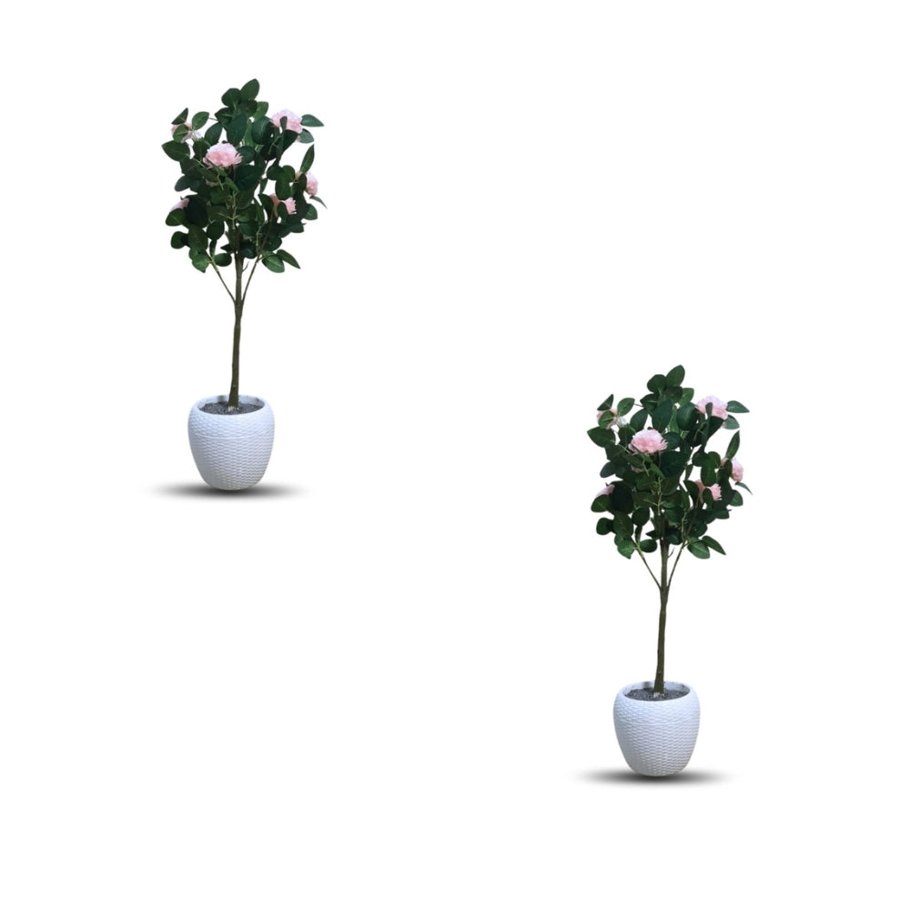 Faux Camellia Rose Plant(P33)