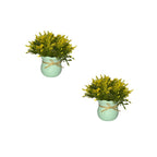 Artificial Astilbe and Rose Plants with Pot Combo of 2(P13)