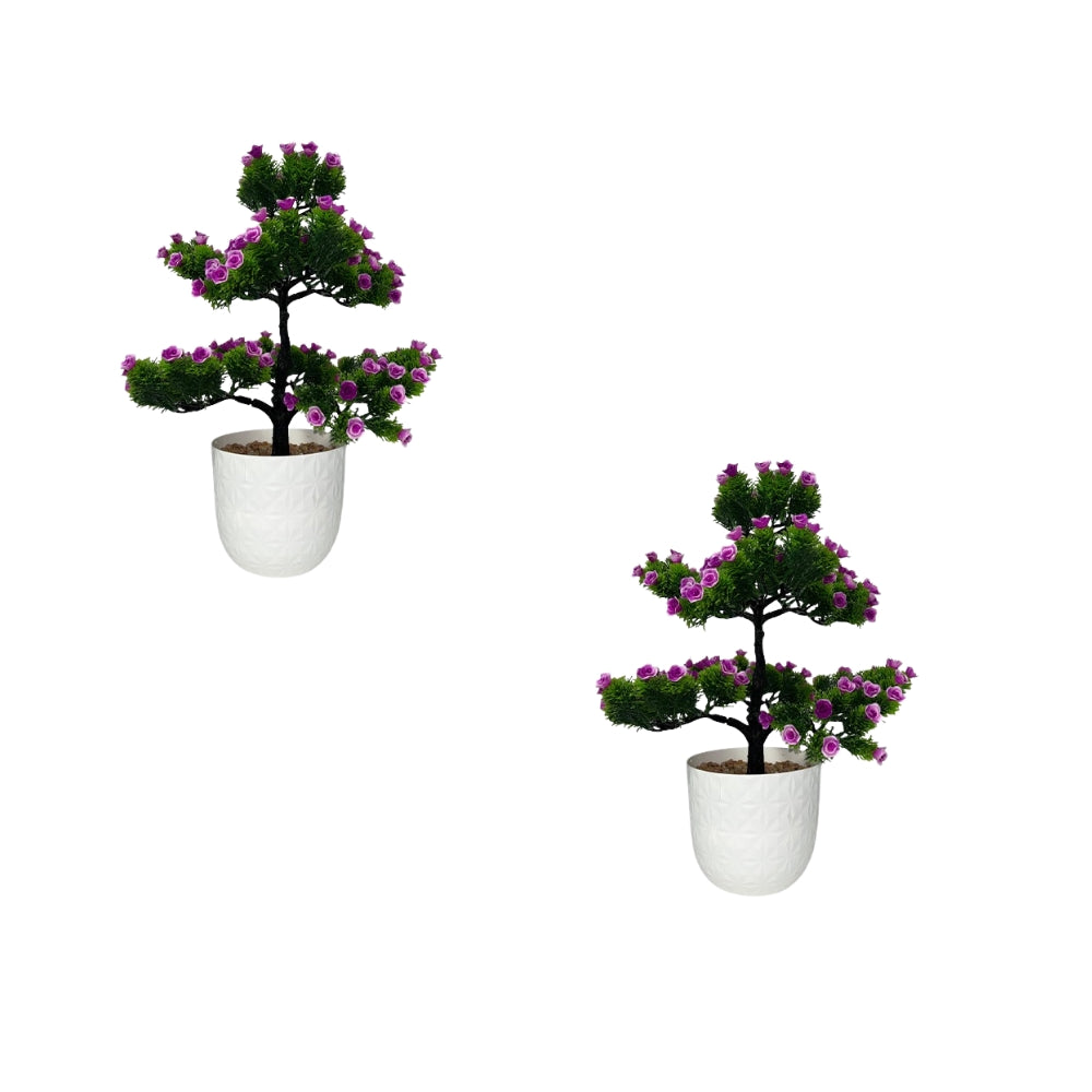 Artificial Bonsai Roses wit Pot (P23)