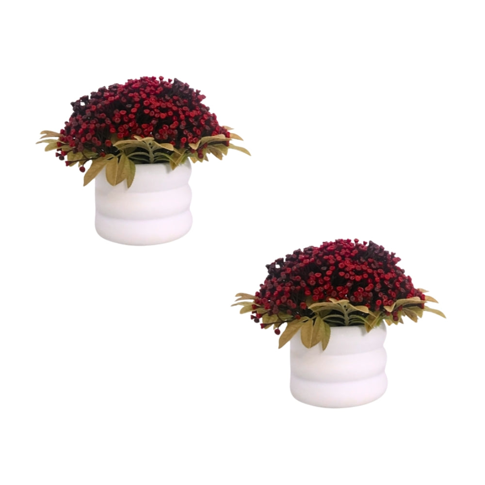 Artificial Bonsai Plant With Buds combo of 2