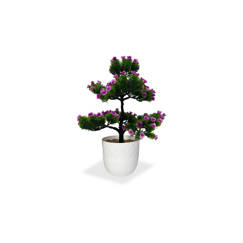 Artificial Bonsai Roses wit Pot (P23)