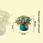 Faux Bonsai Plant wit Buds combo of 2