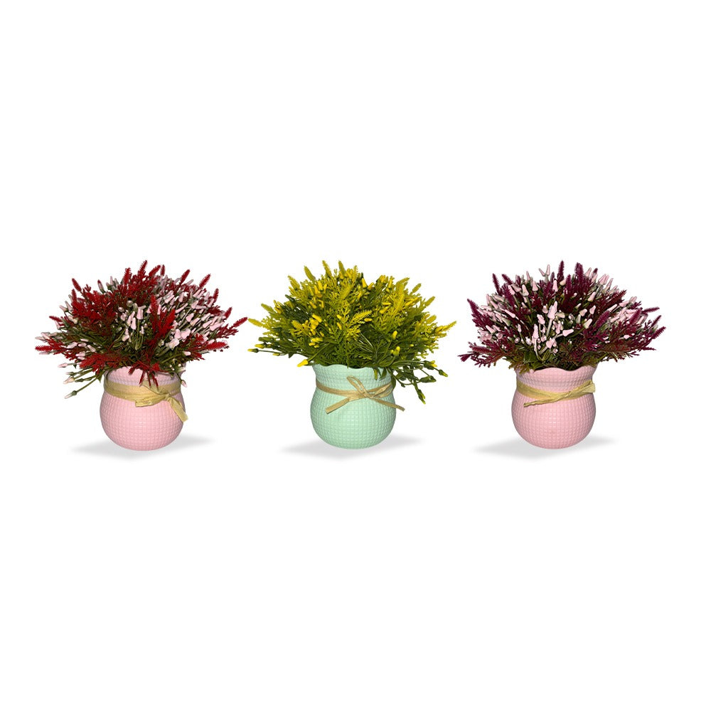 Artificial Astilbe Plants with Pot Combo of 2