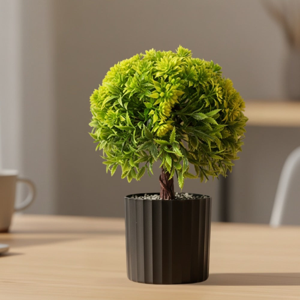 Artificial Bonsai Boxwood Buxus  Single Stem combo of 2