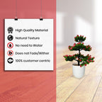 Artificial Bonsai Roses wit Pot (P23)