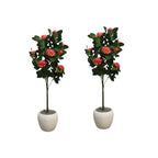 Artificial rose plant (combo of 2)