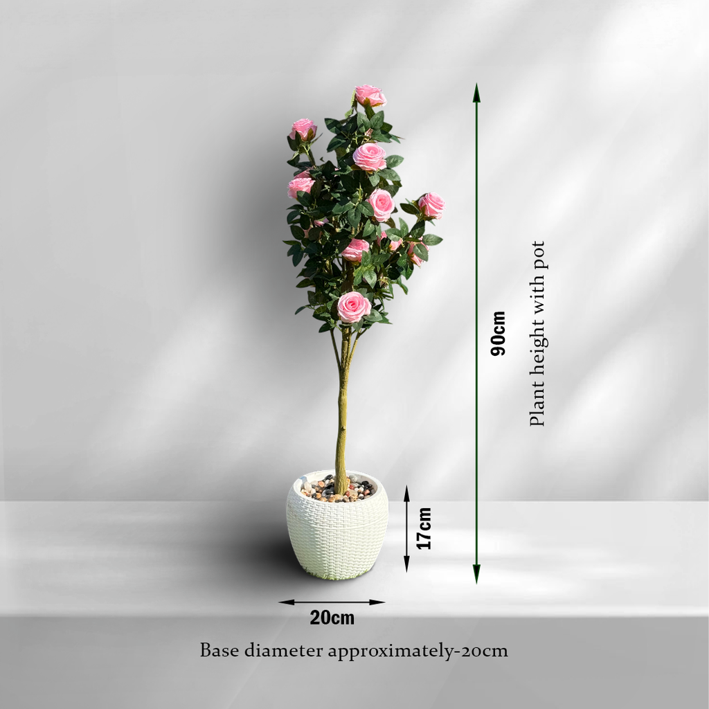 Faux Hybrid Rose Plant(P33)