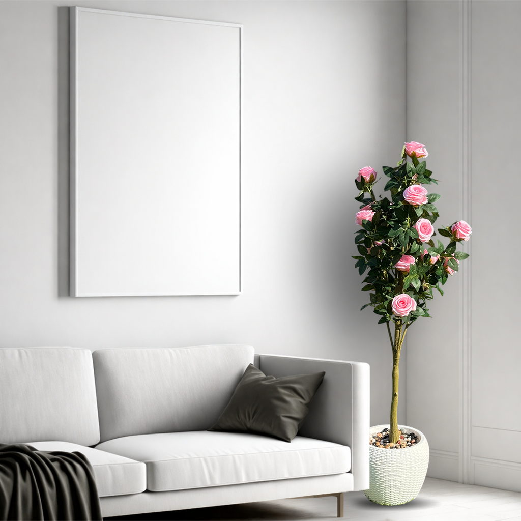 Faux Hybrid Rose Plant(P33)