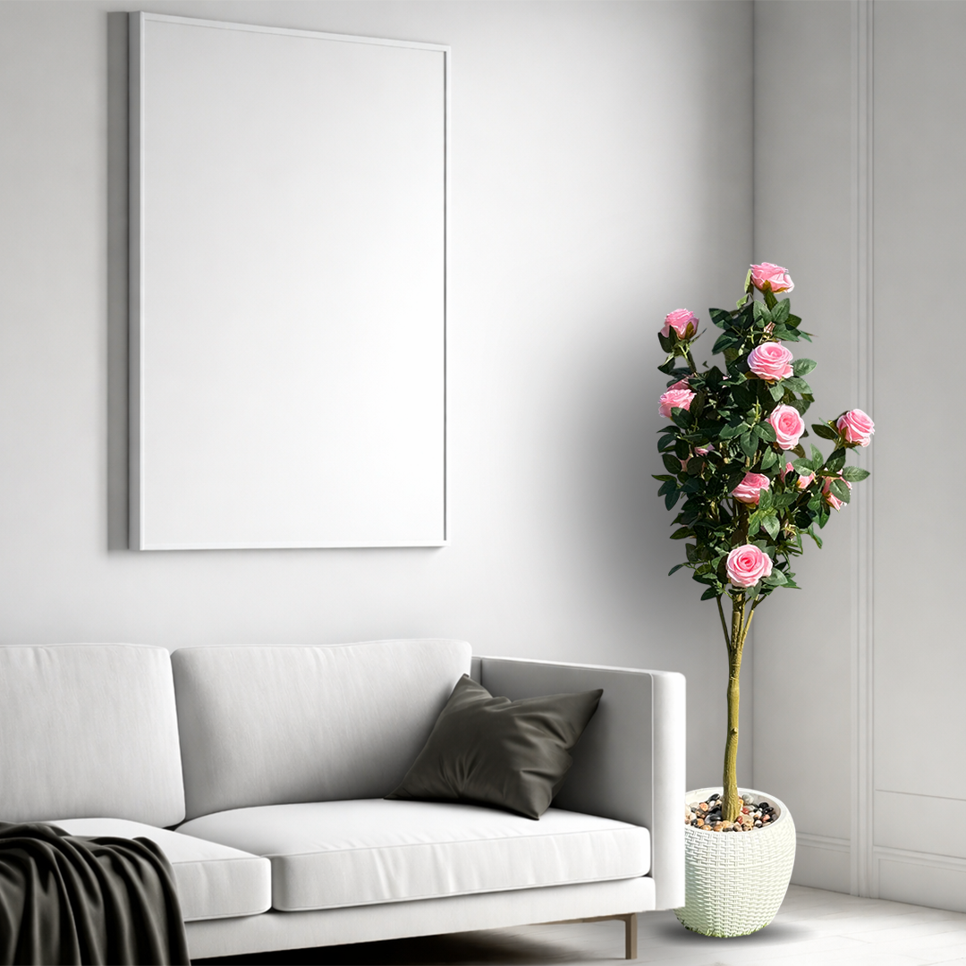 Faux Hybrid Rose Plant(P33)