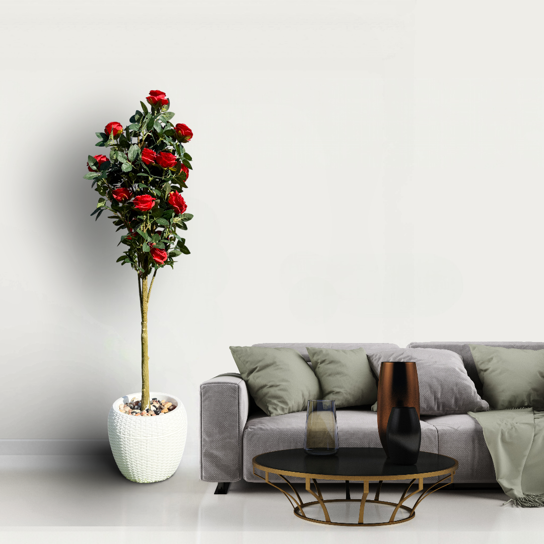 Faux Hybrid Rose Plant(P33)