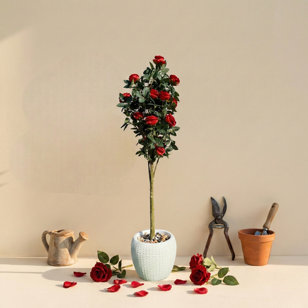 Faux Hybrid Rose Plant(P33)