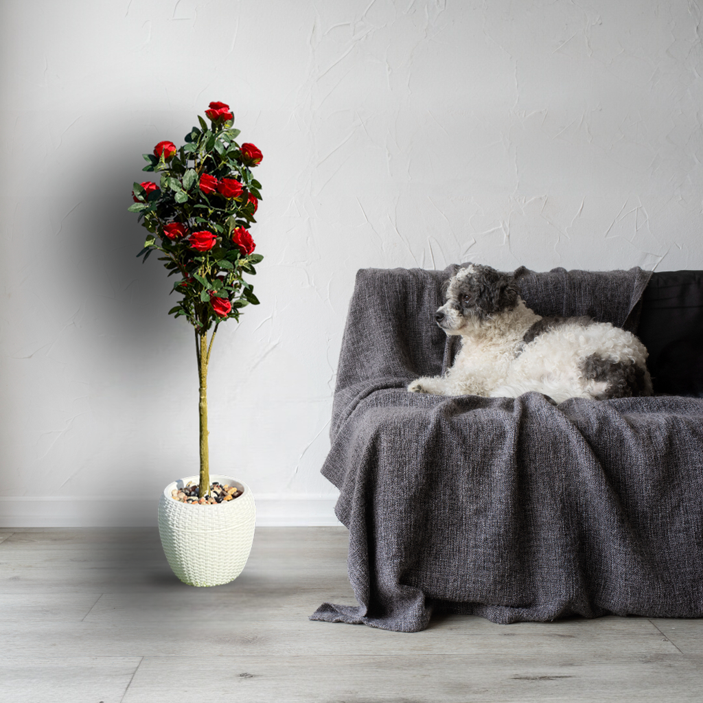 Faux Hybrid Rose Plant(P33)
