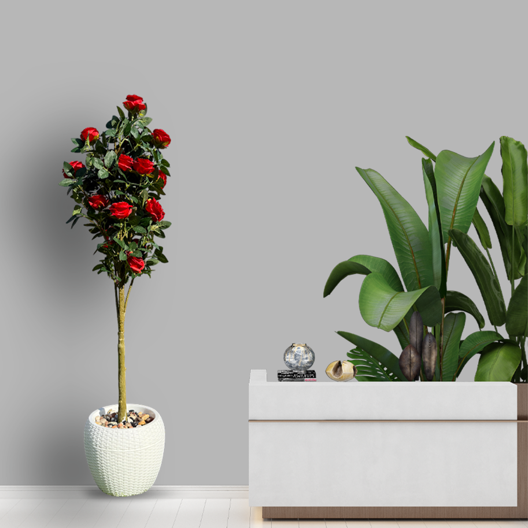 Faux Hybrid Rose Plant(P33)