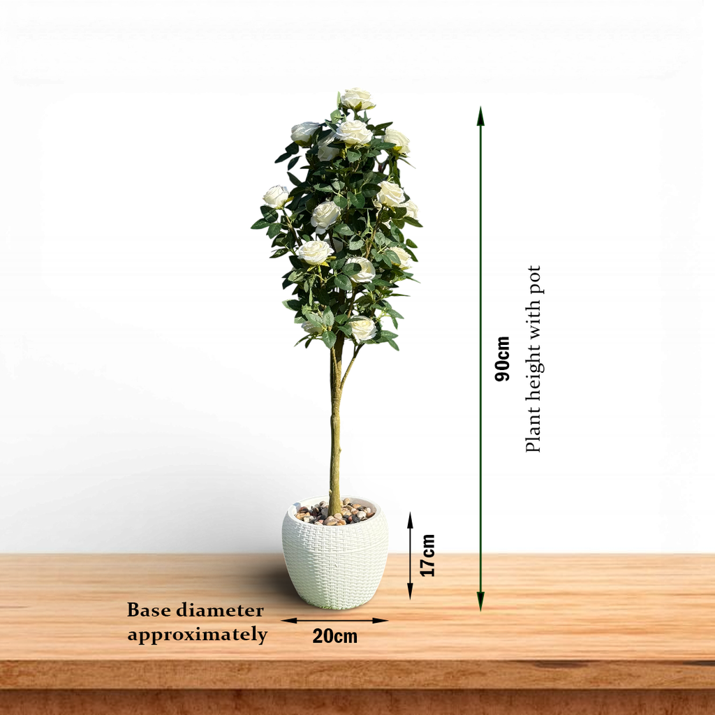 Faux Hybrid Rose Plant(P33)