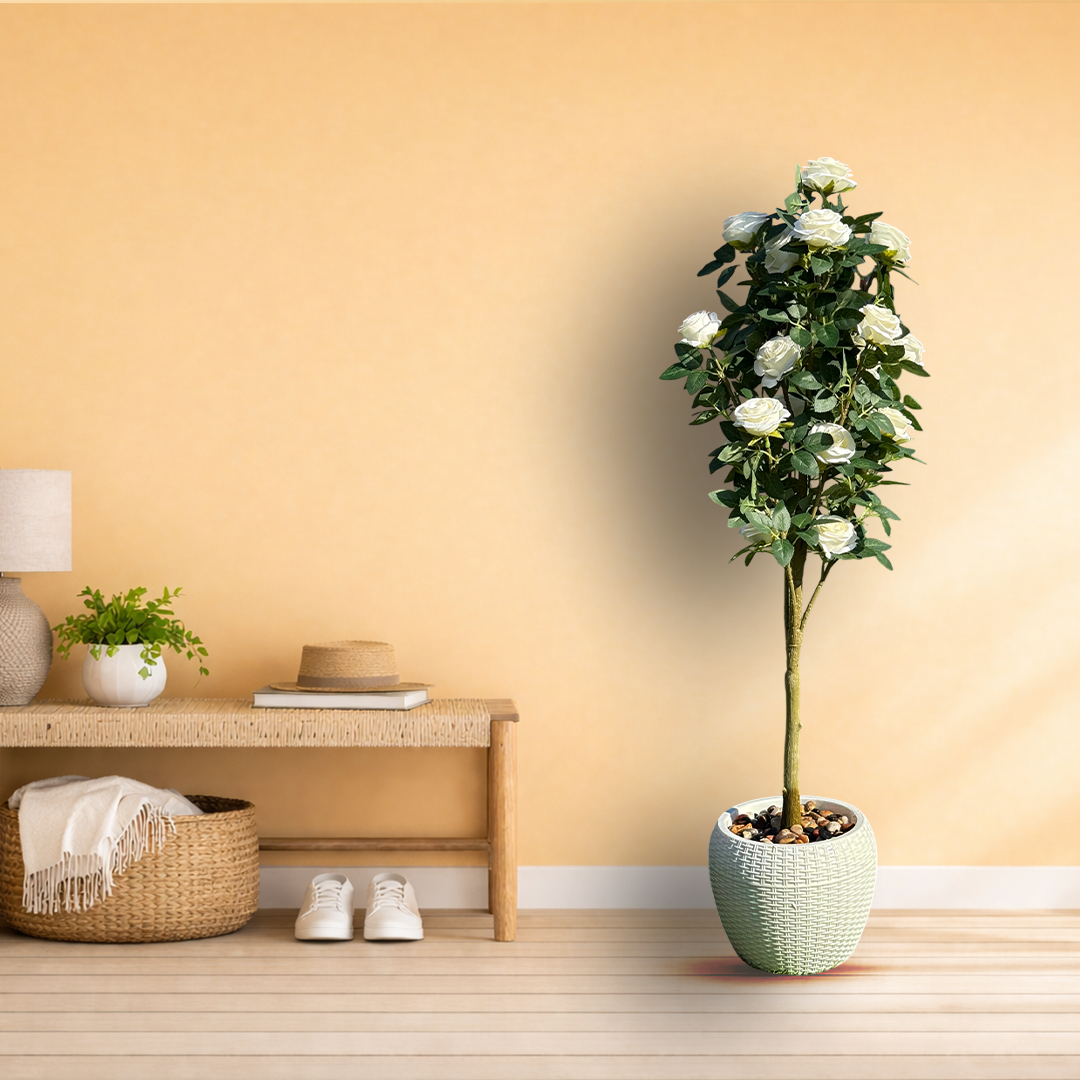 Faux Hybrid Rose Plant(P33)